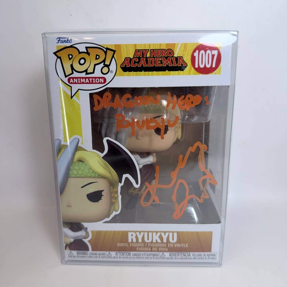 Funko Pop Ryukyu 1007 My Hero Academia Signed Katelyn Barr COA Inscribed